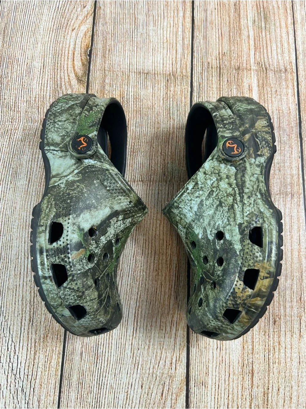 Crocs Realtree APX Classic Camo Slip On Clogs Children’s Kids Size 13